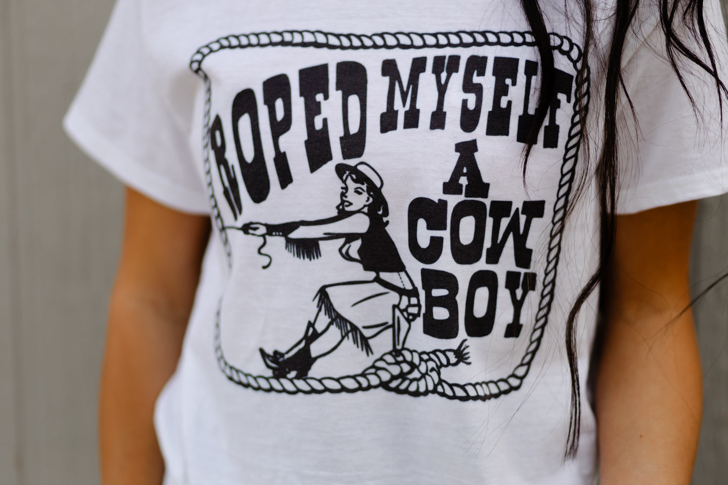 ROPED A COWBOY