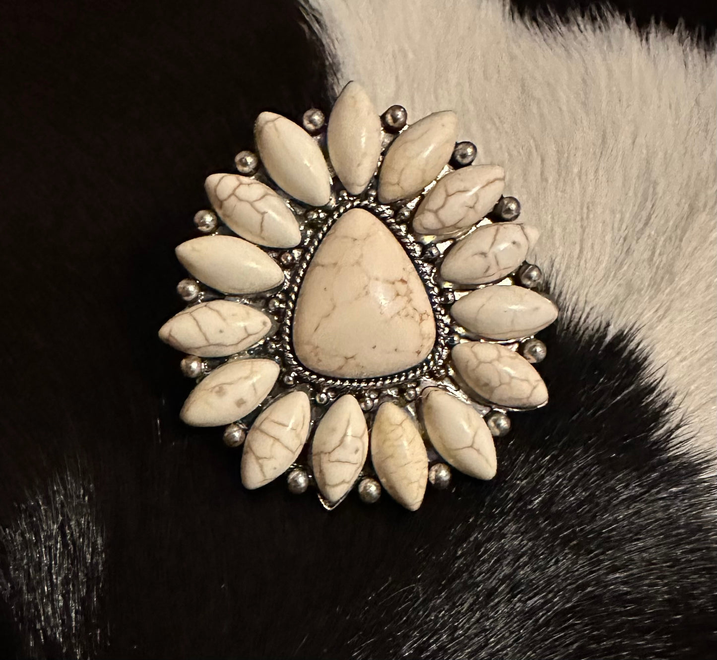 Western Oversized Statement Big Ring