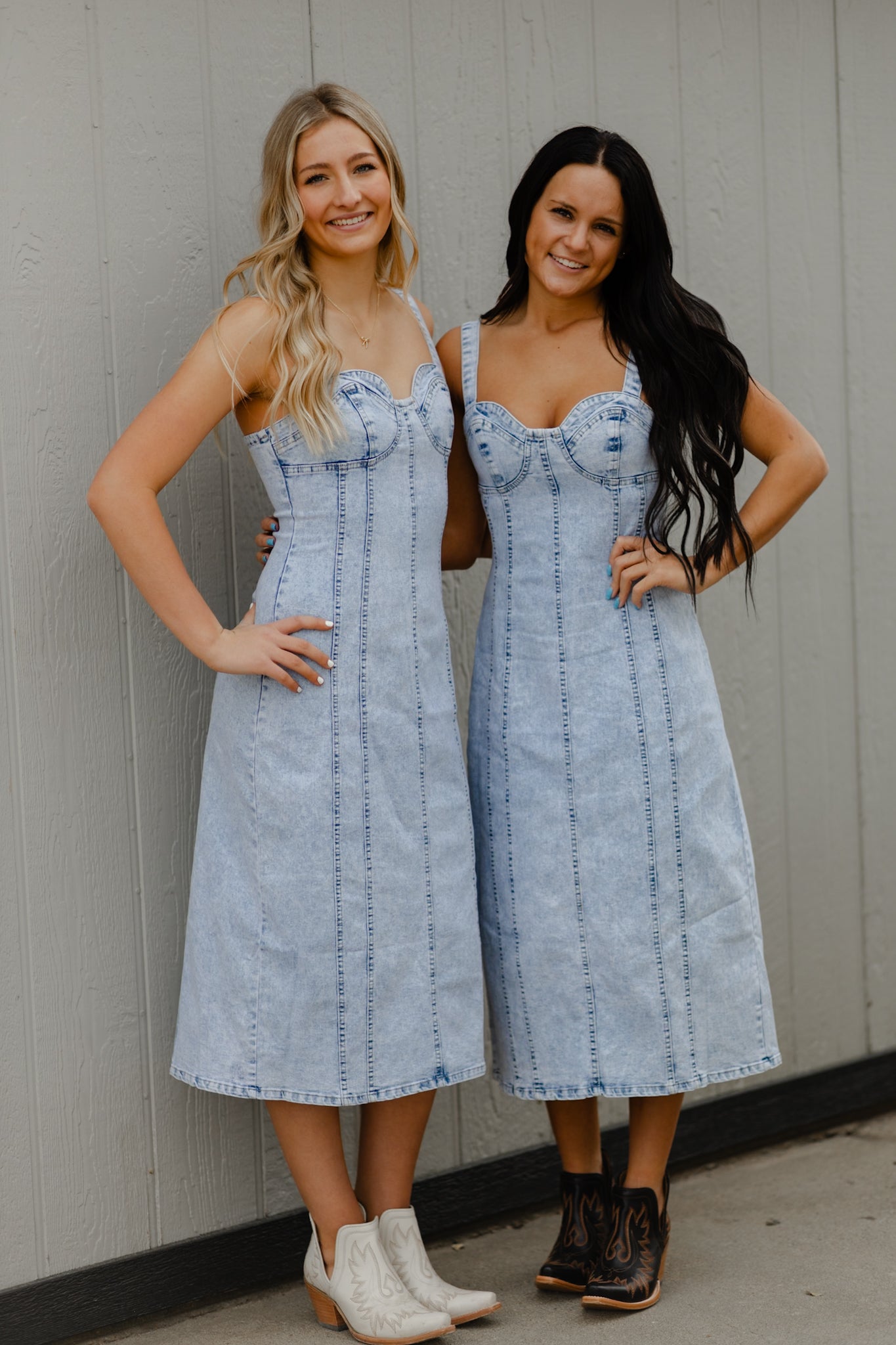 Stone Wash Denim Dress