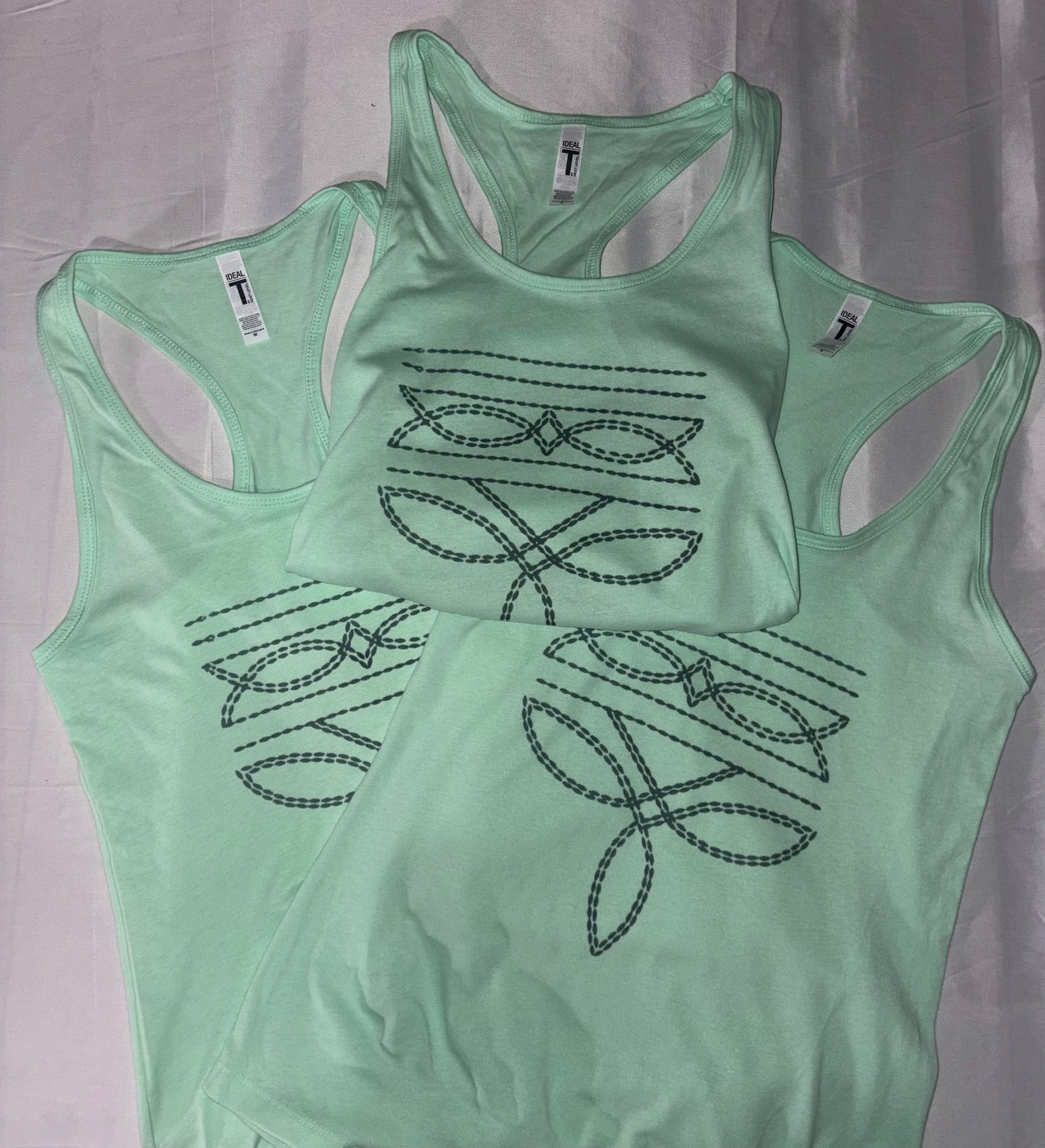 MINT BOOT STITCH RACER BACK TANK