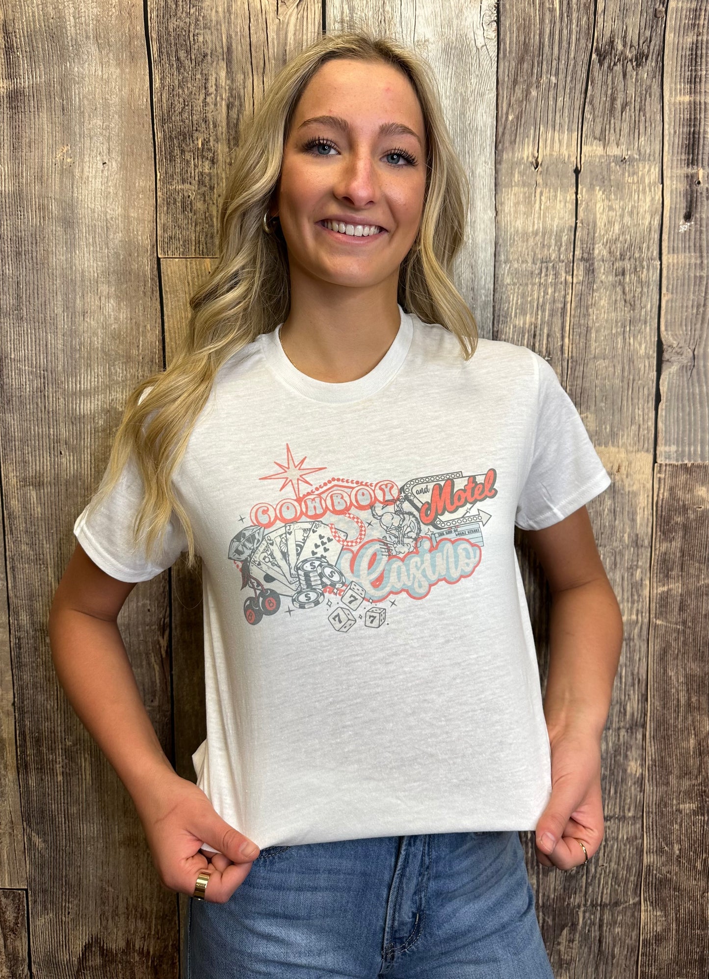 COWBOY CASINO GRAPHIC TEE