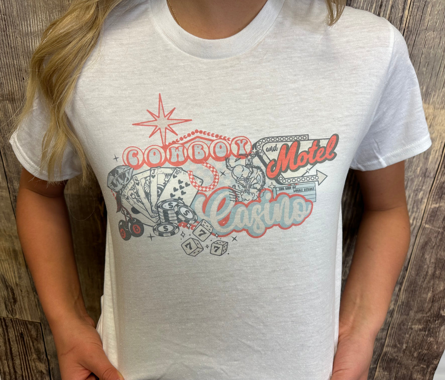 COWBOY CASINO GRAPHIC TEE